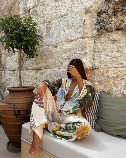 ASSIA | Bohemian Tweedelige Set – Kleurrijke Zomerse Boho Outfit Dames