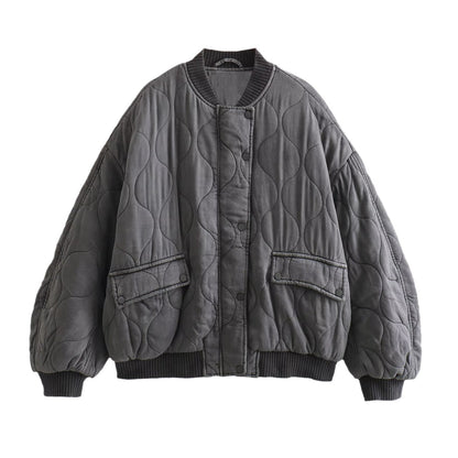 JACKY | Gewatteerde Bomberjack – Stoer, Warm & Oversized Comfort