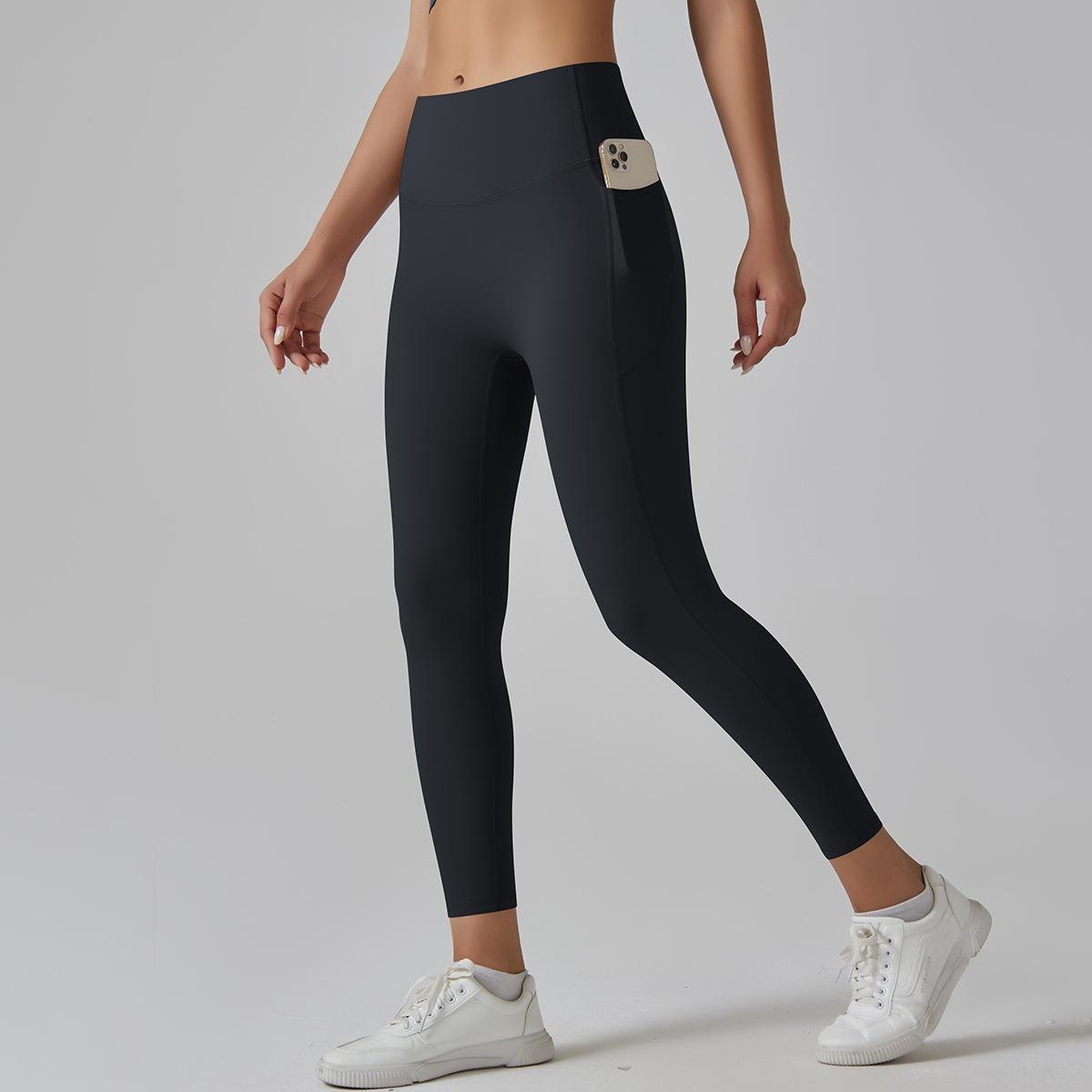 AIREN | High Waist Sportlegging met Zijvak – Naadloze Legging met Telefoonvak