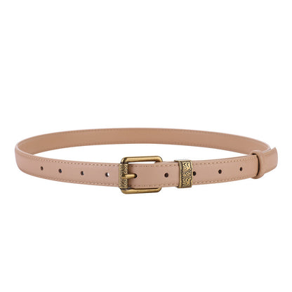 ANIC | Vintage Riem met Goudkleurige Gesp – Stijlvolle Accessoire voor Elke Look