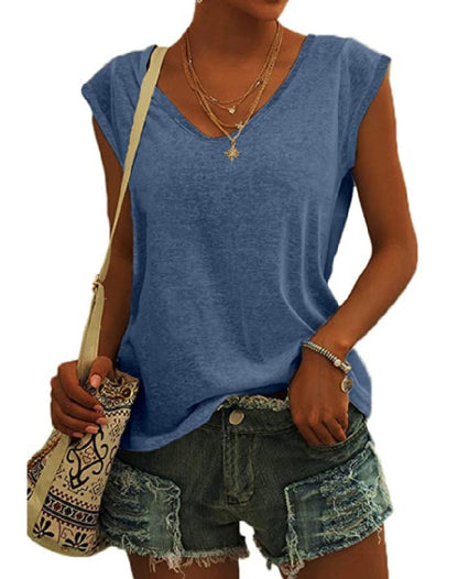 NICOLINE | Trendy V-Hals Dames Top – Jouw Zomer Must-Have!