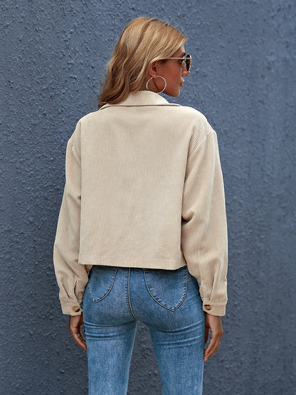 SIDNEY | Cropped Ribcord Jacket – Stoer & Stylish Overjasje