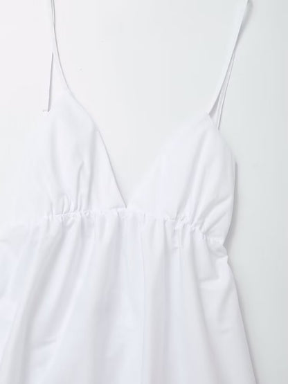 FLORA | Zomerse Maxi Jurk met Spaghettibandjes - Luchtige Katoenen Jurk Dames