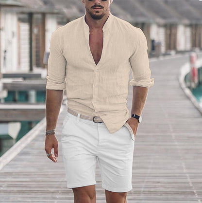MATTHIEU | Linnen Longsleeve Shirt – Licht, Ademend & Stijlvol