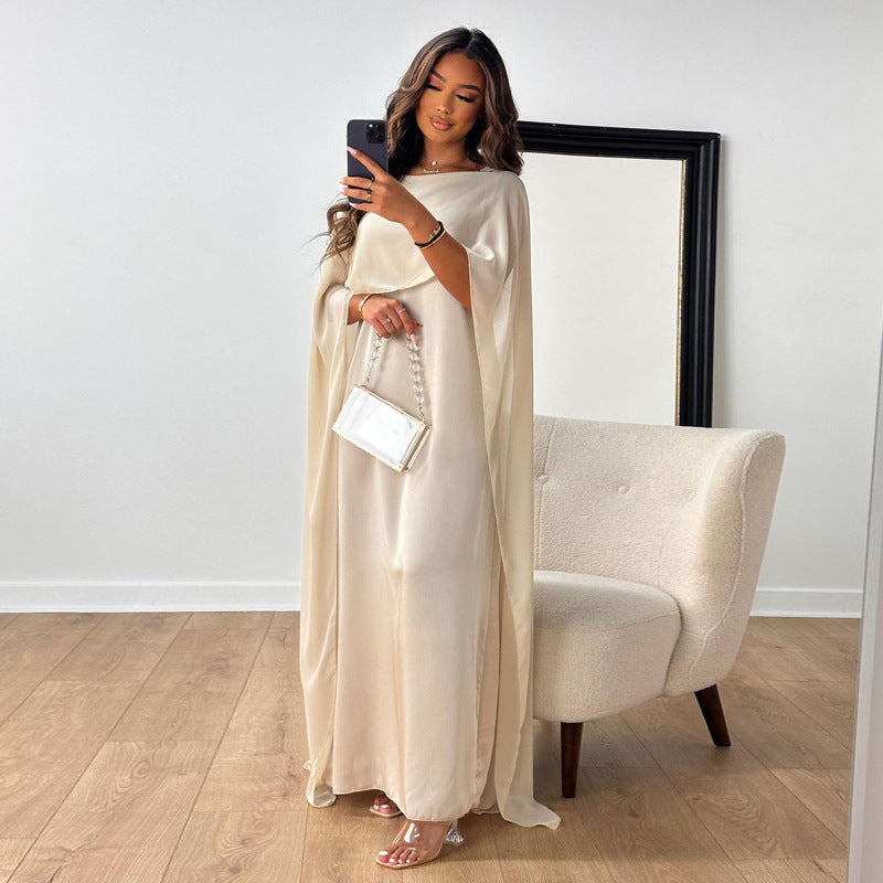 MATHILDE | Chiffon Kaftan Maxi Jurk – Elegantie met een Koningsuitstraling