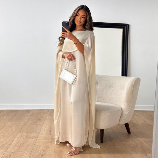 MATHILDE | Chiffon Kaftan Maxi Jurk – Elegantie met een Koningsuitstraling