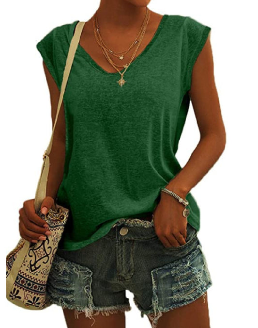 NICOLINE | Trendy V-Hals Dames Top – Jouw Zomer Must-Have!