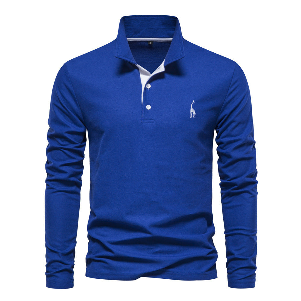 SEPPE | Heren Polo met Lange Mouwen – Katoenen Slim Fit