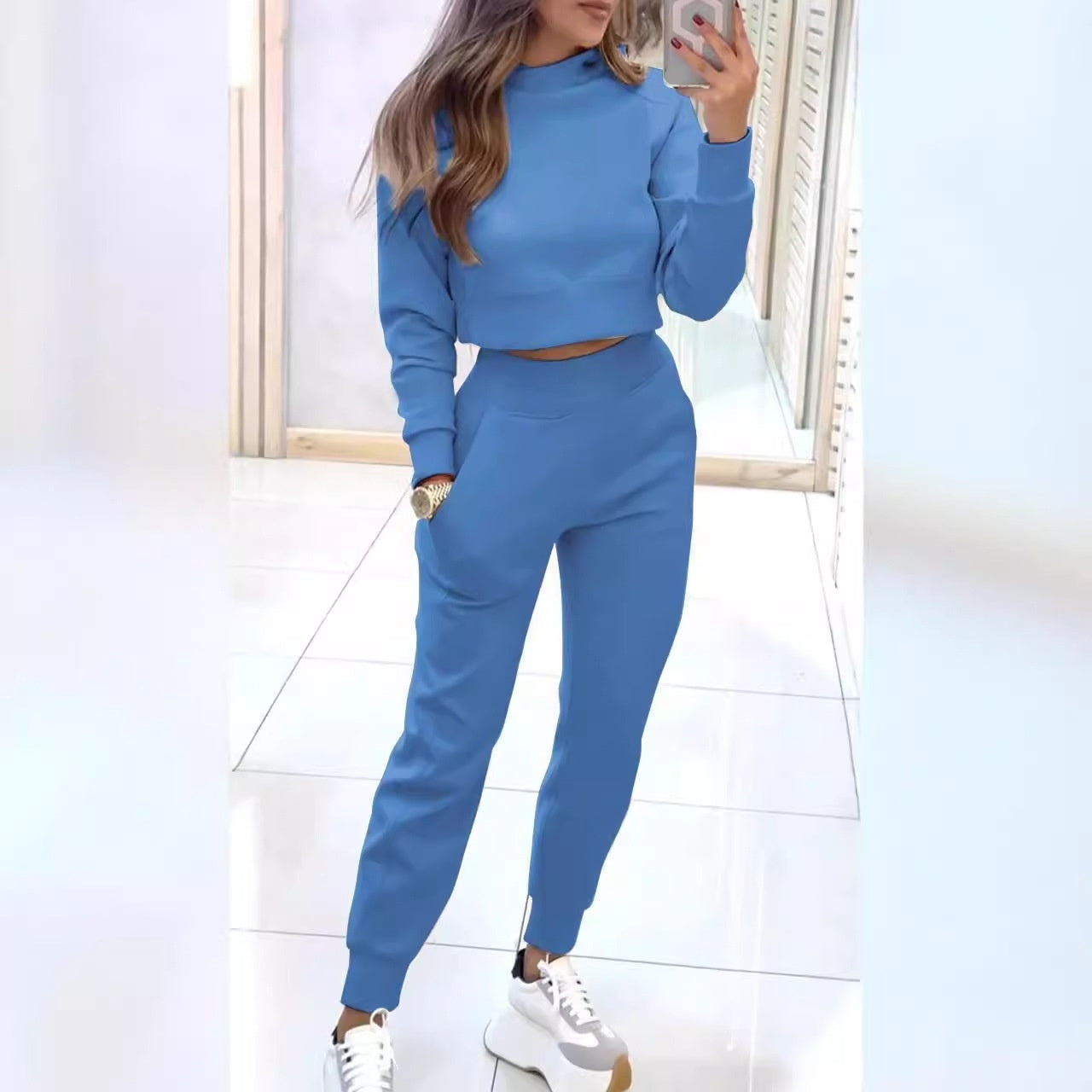 ESTELLE | Loungewear Set Dames – Cropped Sweater & Joggingbroek