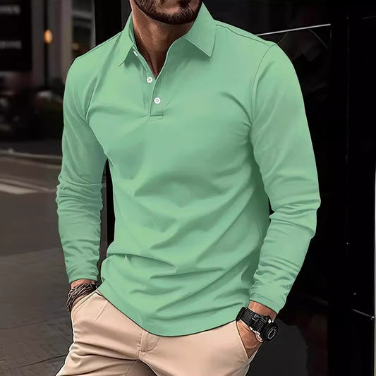 CODY | Heren Polo met Lange Mouwen – Slim Fit