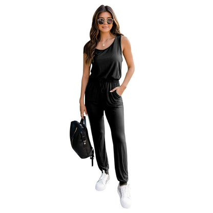 KATELIJNE | Casual Jumpsuit met Trekkoord – Zomer Musthave met Sportieve Touch