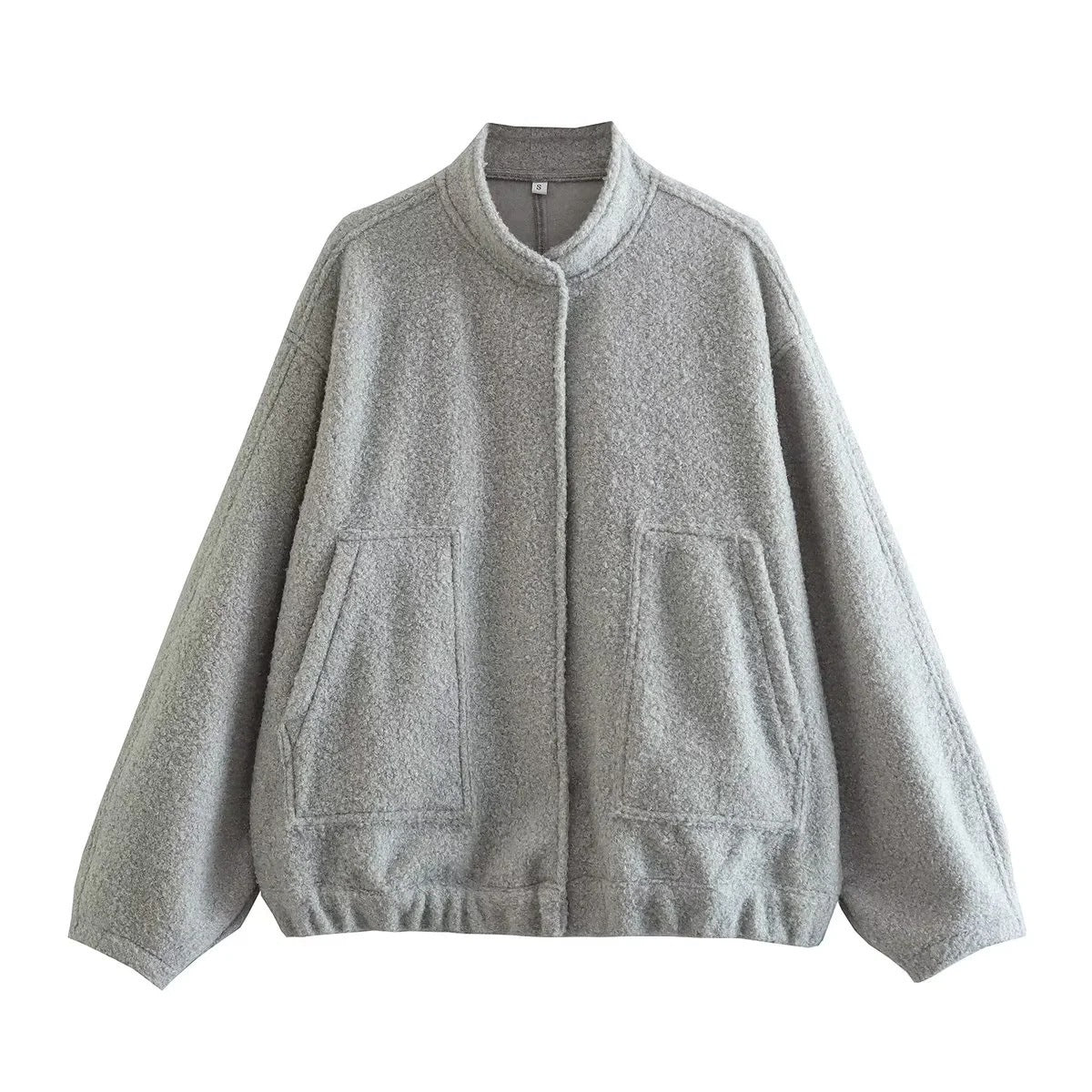 SOFIA | Oversized Damesjas – Trendy Bouclé Look voor Voorjaar & Winter
