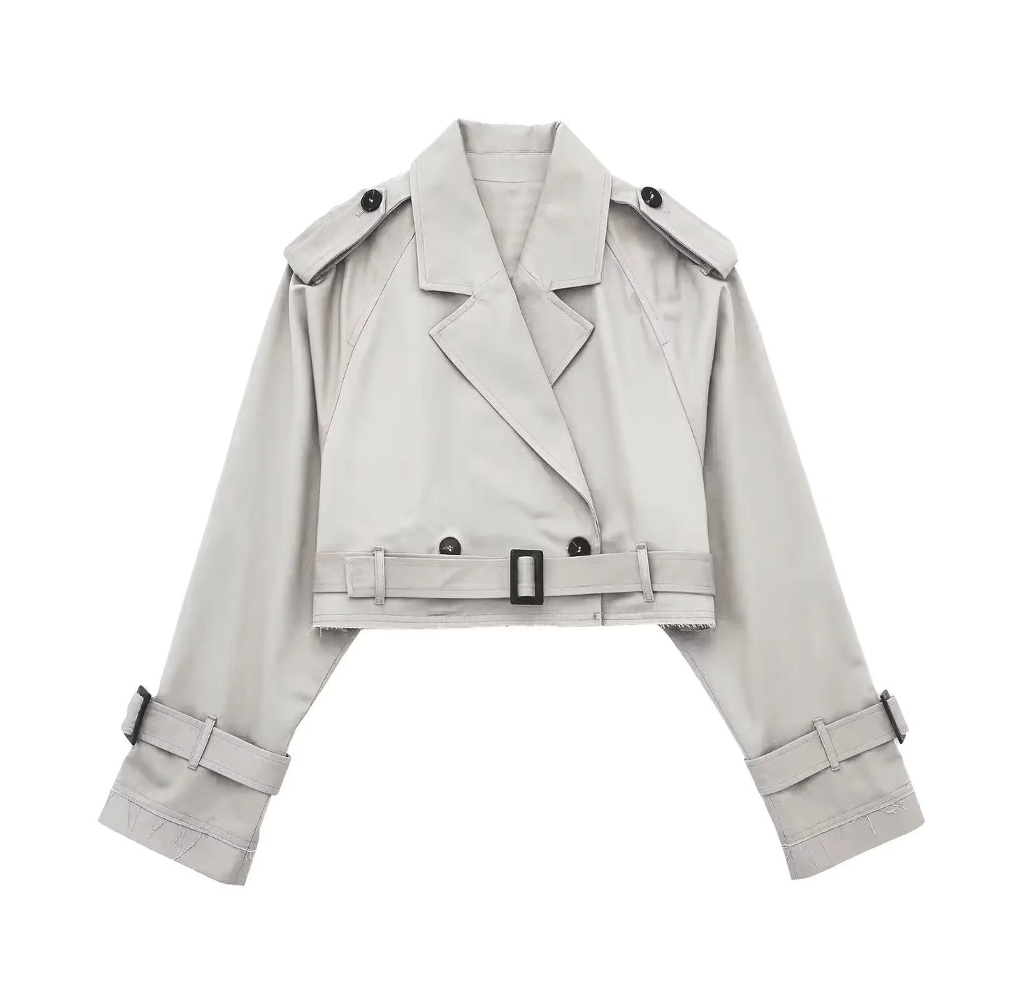 MAYA | Cropped Trenchcoat Beige – Modern, Chic & Onmisbaar in Jouw Garderobe