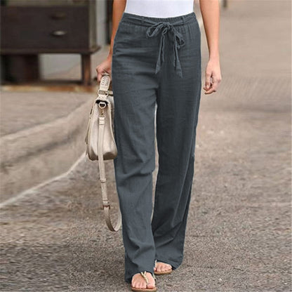 LANA | Linnen Look Broek – Luchtig & Stijlvol voor Zomer & Vrije Tijd
