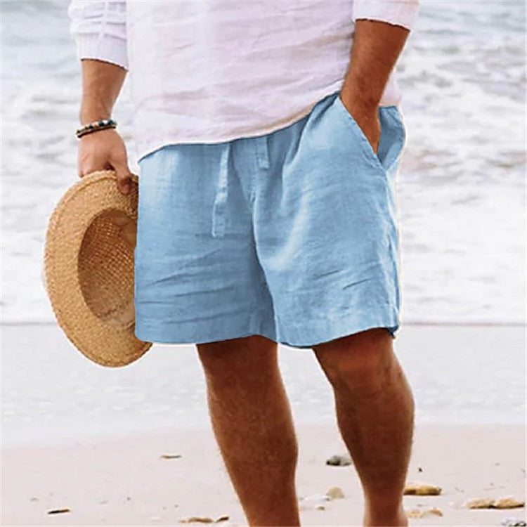 LEX | Linnen Heren Short – Zomershort met Elastische Taille