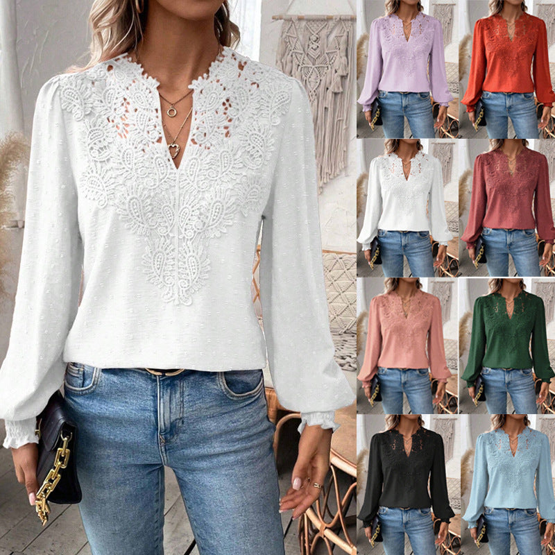 ESTHER | Blouse met Kant en Boho Touch – Tijdloos Elegant