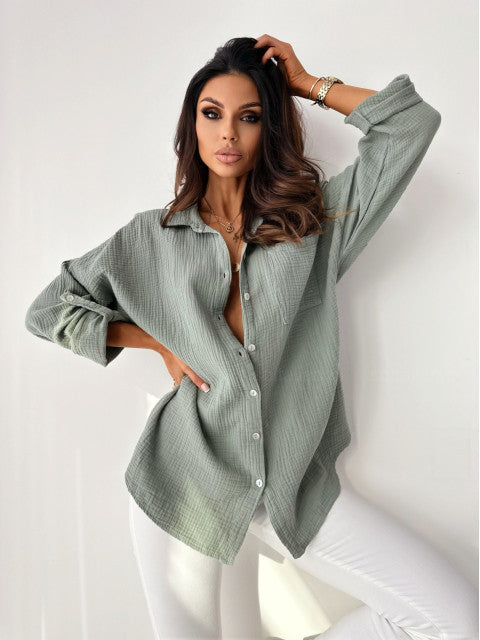 INNE | Luchtige Katoenen Blouse – Casual Chic in Kleurrijk Palet