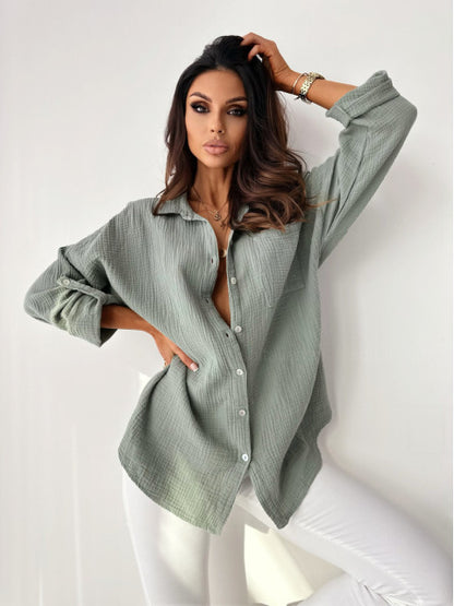 INNE | Luchtige Katoenen Blouse – Casual Chic in Kleurrijk Palet