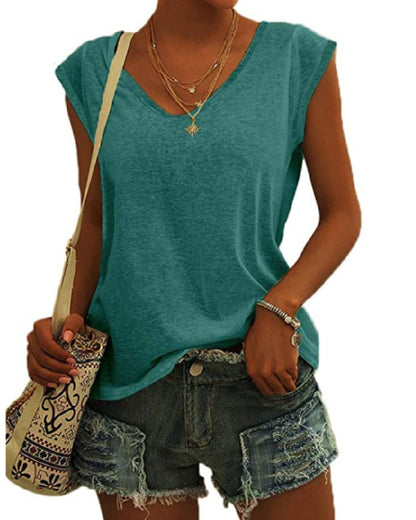 NICOLINE | Trendy V-Hals Dames Top – Jouw Zomer Must-Have!