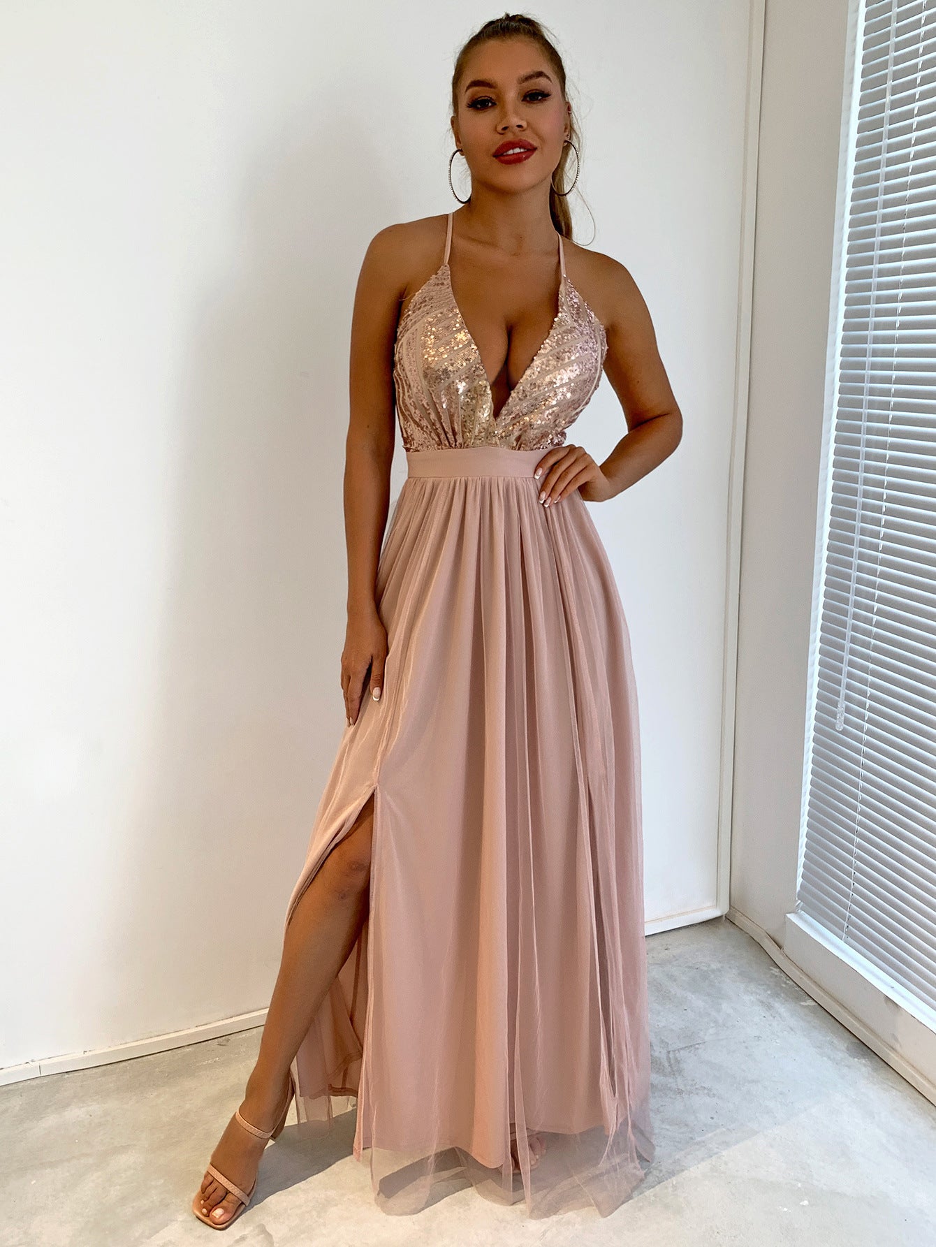 TOSCANE | Gala Tulle Jurk met Pailletten – Glamour & Elegantie
