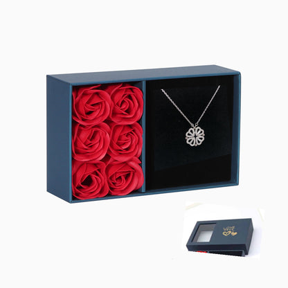 Lucky Heart Ketting | 2-in-1 Gelukshanger Ketting –  met Fonkelende Zirkonia