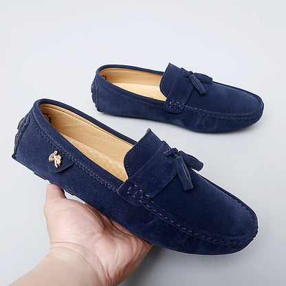 JOSHUA | Suède Loafers Heren – Casual Instappers met Kwastjes