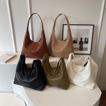 ARYA | Gevlochten Schoudertas – Minimalistische Handtas met Luxe Look
