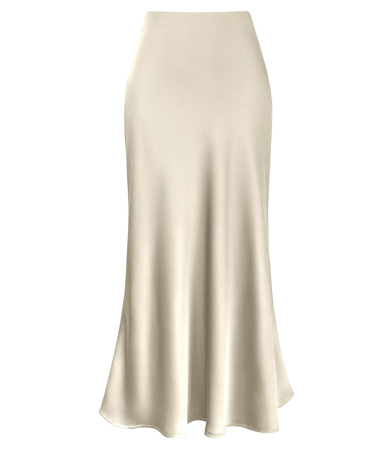 MARLEEN | Satijnen Maxi Rok – Elegante kleurige Rok met Glans & Flow