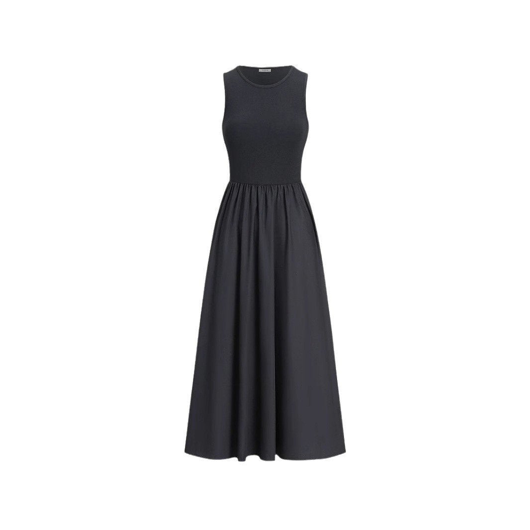 FLORENTINE | Casual Maxi Jurk met Zakken - Zwart-Wit Maxi Jurk Dames