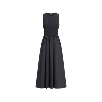 FLORENTINE | Casual Maxi Jurk met Zakken - Zwart-Wit Maxi Jurk Dames