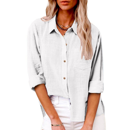 DANIQUE | Casual Blouse met Knoopsluiting – Tijdloos, Stijlvol & Comfortabel