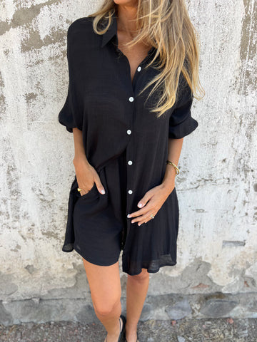 ELINA | Dames Zomerset van Luchtig materiaal – Blouse & Short Combi
