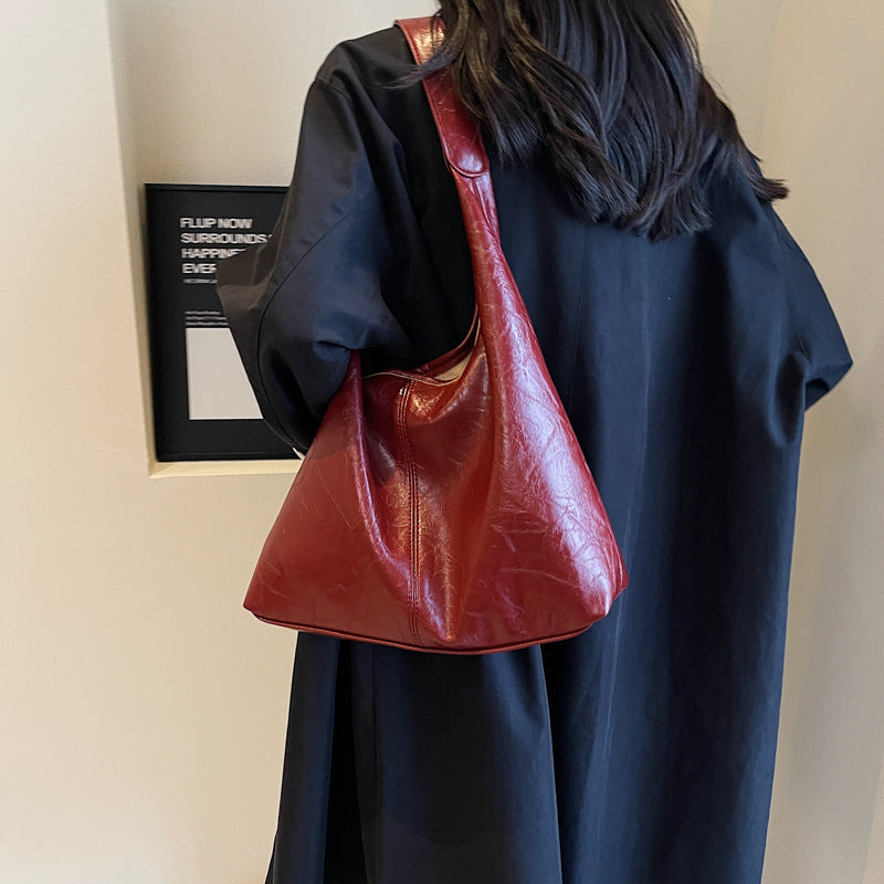 SIENNA | Schoudertas Dames – Minimalistisch Vegan Leer - Grote Shopper Bag