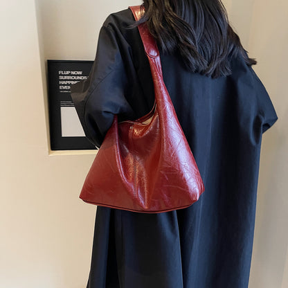 SIENNA | Schoudertas Dames – Minimalistisch Vegan Leer - Grote Shopper Bag