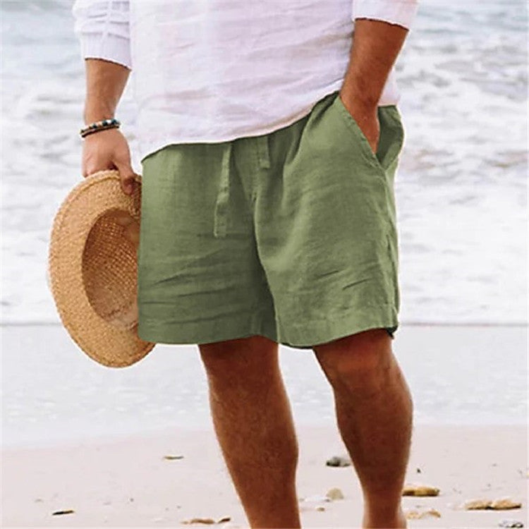 LEX | Linnen Heren Short – Zomershort met Elastische Taille