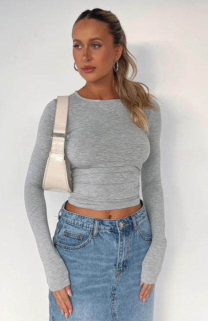 NAZ | Strakke Basic Longsleeve – Musthave voor Elke Dag