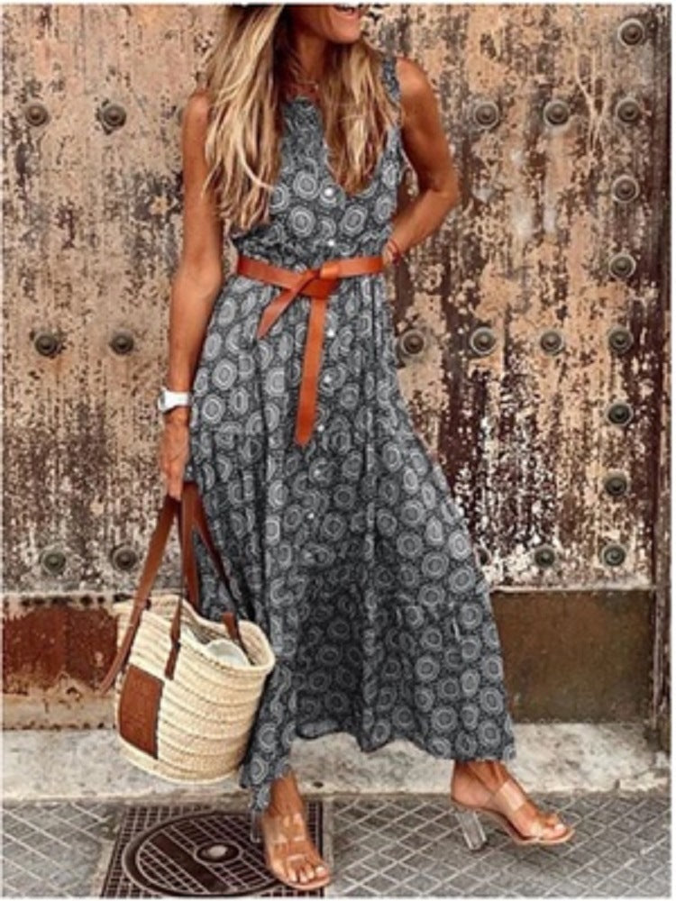 ISALIE | Boho Print Maxi Jurk – Zomerse Eyecatcher in 3 Kleuren