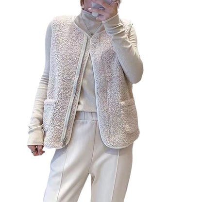 LUNA | Sherpa Gilet Dames – Zacht, Warm & Stijlvol Comfort