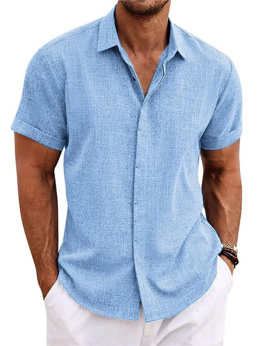 DIEGO | Casual Korte Mouwen Overhemd Heren – Comfortabel en Stijlvol