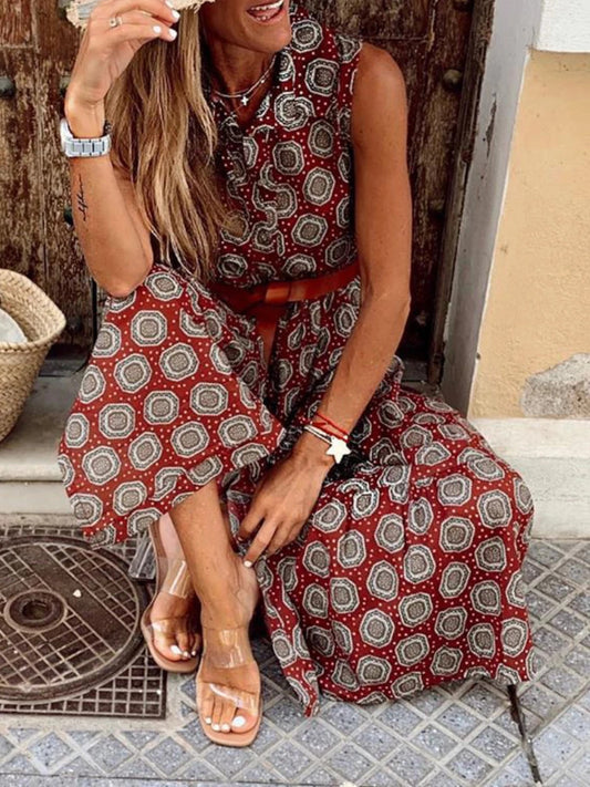 ISALIE | Boho Print Maxi Jurk – Zomerse Eyecatcher in 3 Kleuren