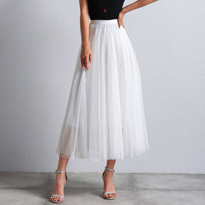 JANA | Tule Maxi Rok – Luchtige Gelaagde Rok voor Dames