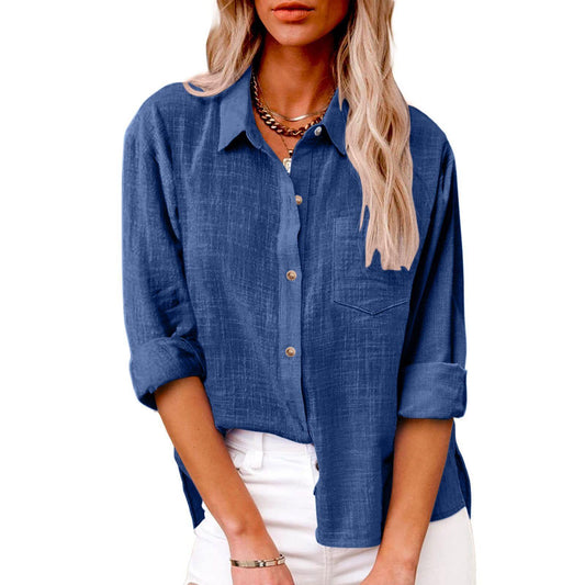 DANIQUE | Casual Blouse met Knoopsluiting – Tijdloos, Stijlvol & Comfortabel