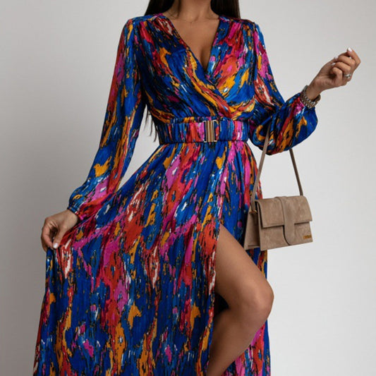 DIVA | Maxi Jurk met Ikat Print – Valt Op in Elke Zomerlook