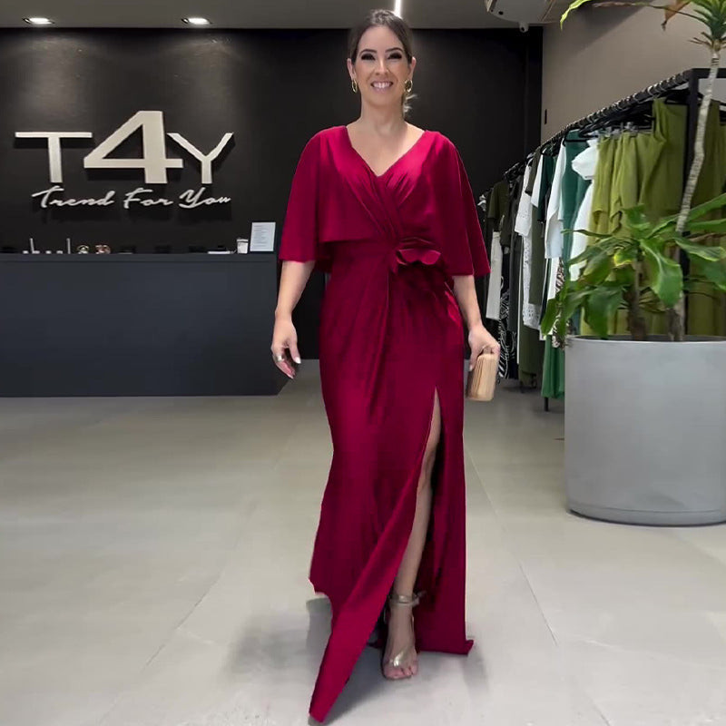 ALLESIA | Elegante Maxi Jurk met Ceintuur – Tijdloze Klasse voor Elk Lichaamstype