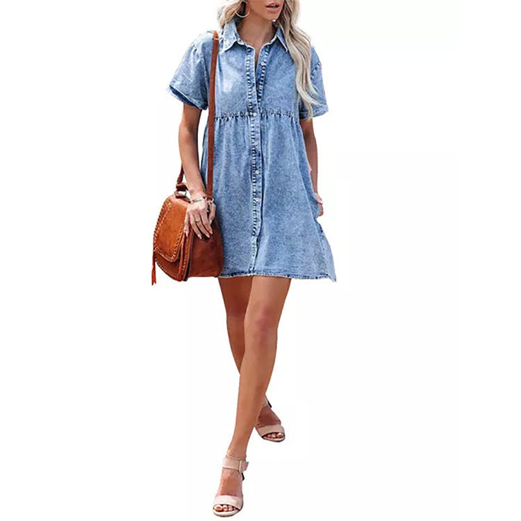 JUDITH | Overhemdjurk Dames – Casual Zomerjurk met Knoopsluiting
