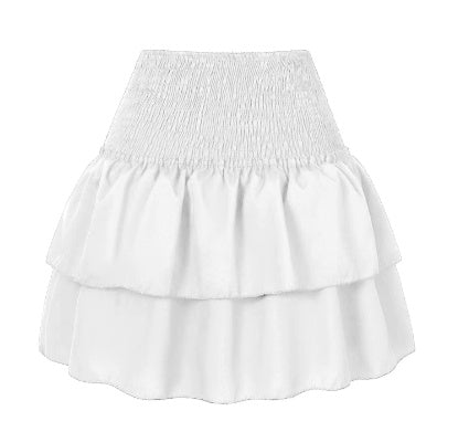ALLISON | Ruffle Rokje Diverse Kleuren – Smock Taille en Dubbele Laag voor Dames