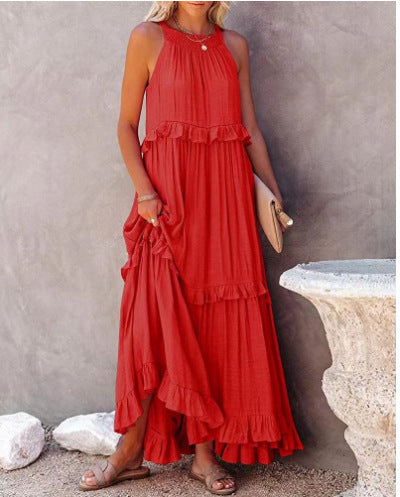 MARCELINE | Ruffle Maxi Jurk – Luchtige Zomerjurk met Volants