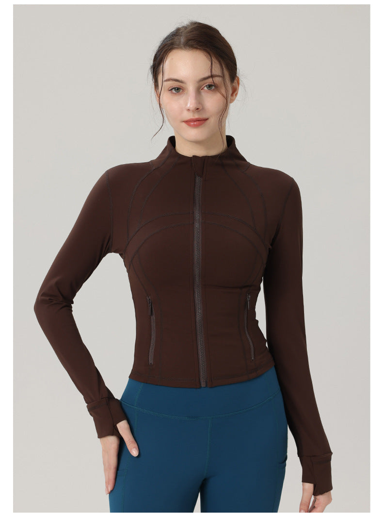 BIBI | Define Active Sportjack – Stretch Jacket met Gouden Rits