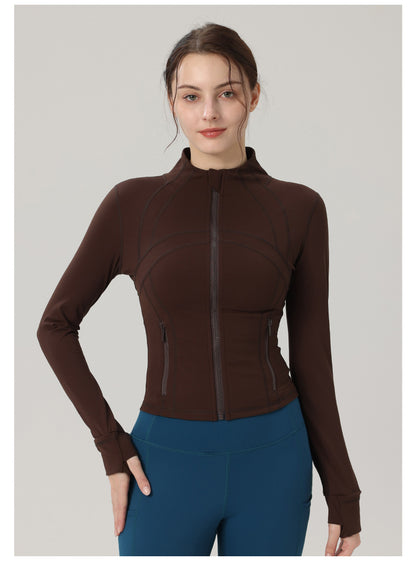 BIBI | Define Active Sportjack – Stretch Jacket met Gouden Rits