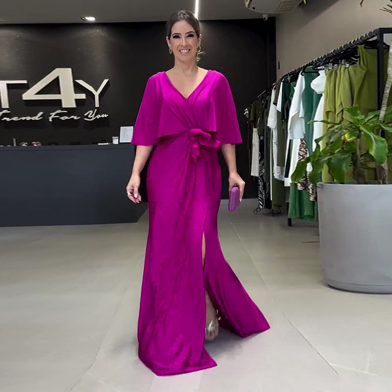 ALLESIA | Elegante Maxi Jurk met Ceintuur – Tijdloze Klasse voor Elk Lichaamstype